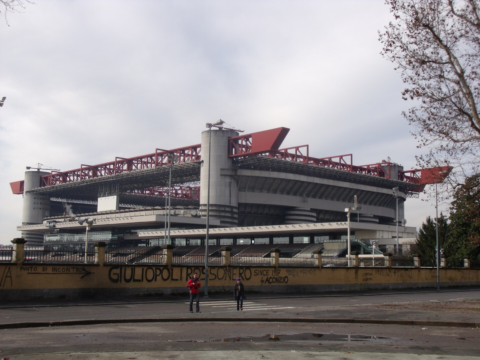 The San Siro stadium in Milan, home of AC Milan and Inter