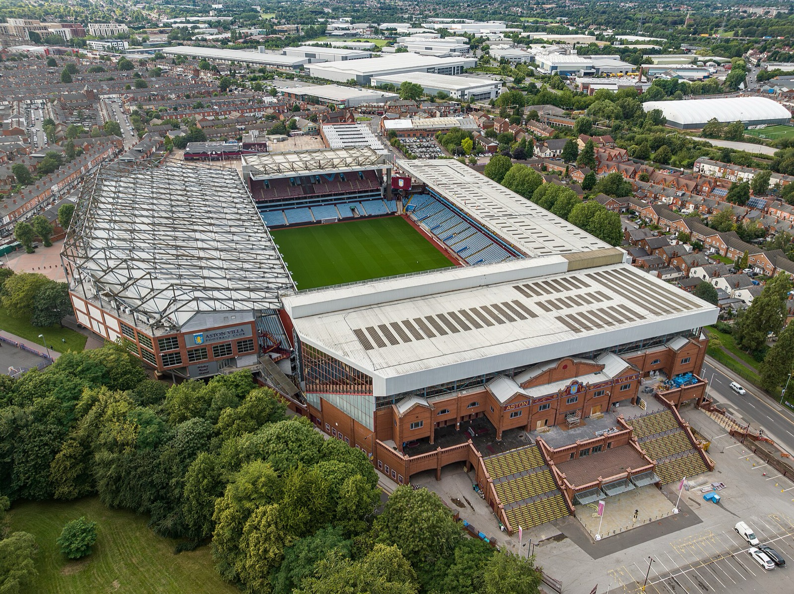 Villa Park, home of Aston Villa, in the Aston district of Birmingham