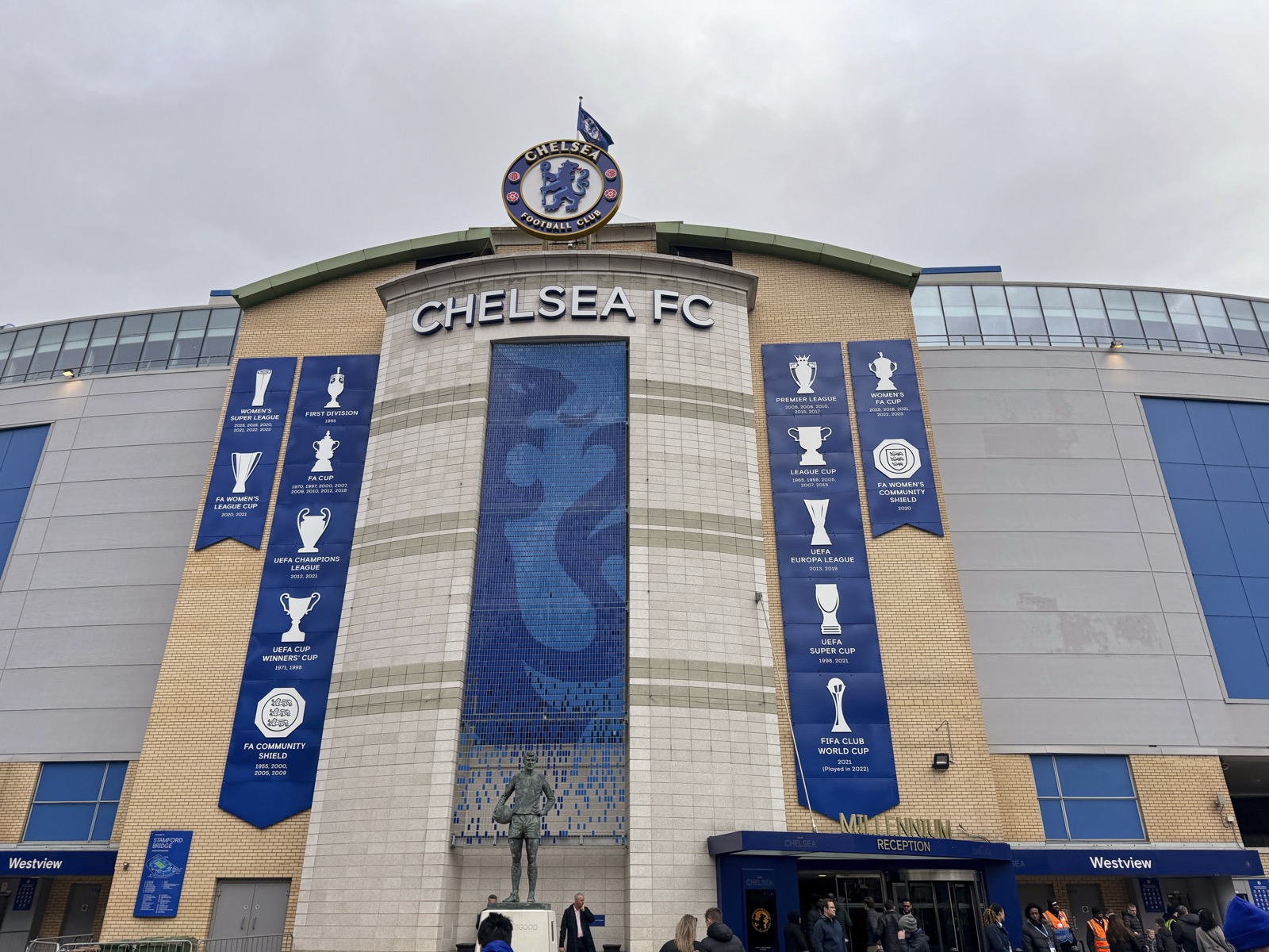 Stamford Bridge, Chelsea's stadium in Fulham, west London