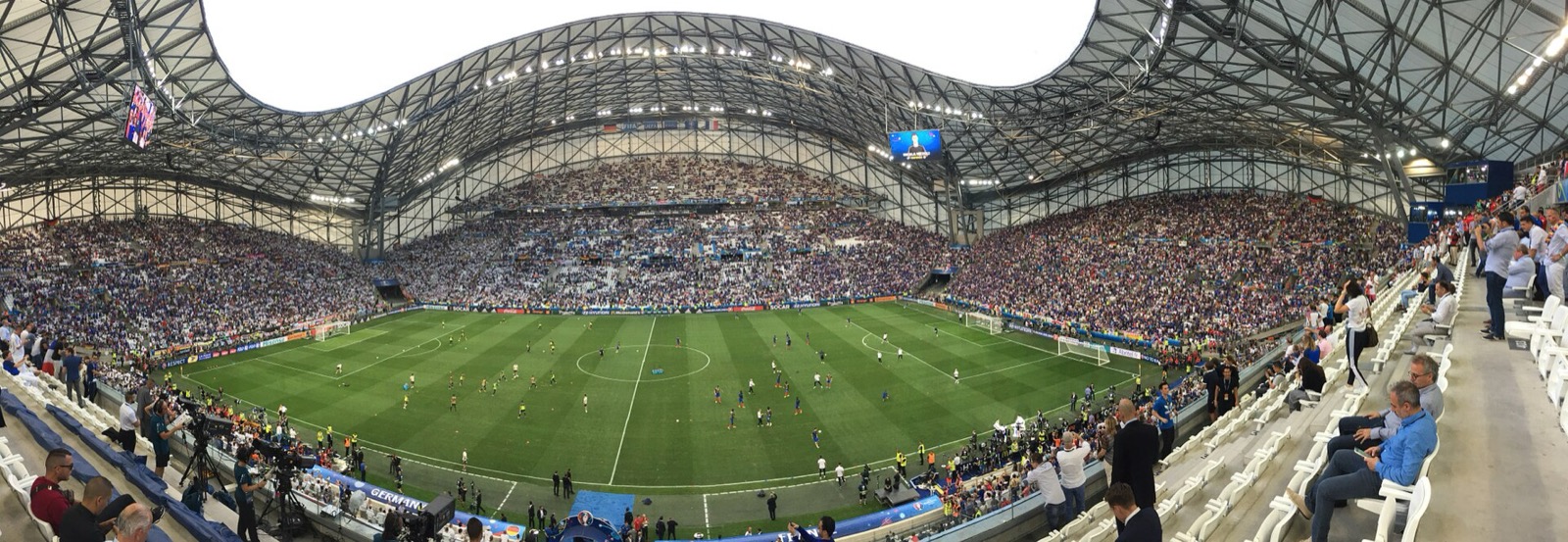 The Orange Vélodrome, home of Olympique de Marseille, in southern Marseille