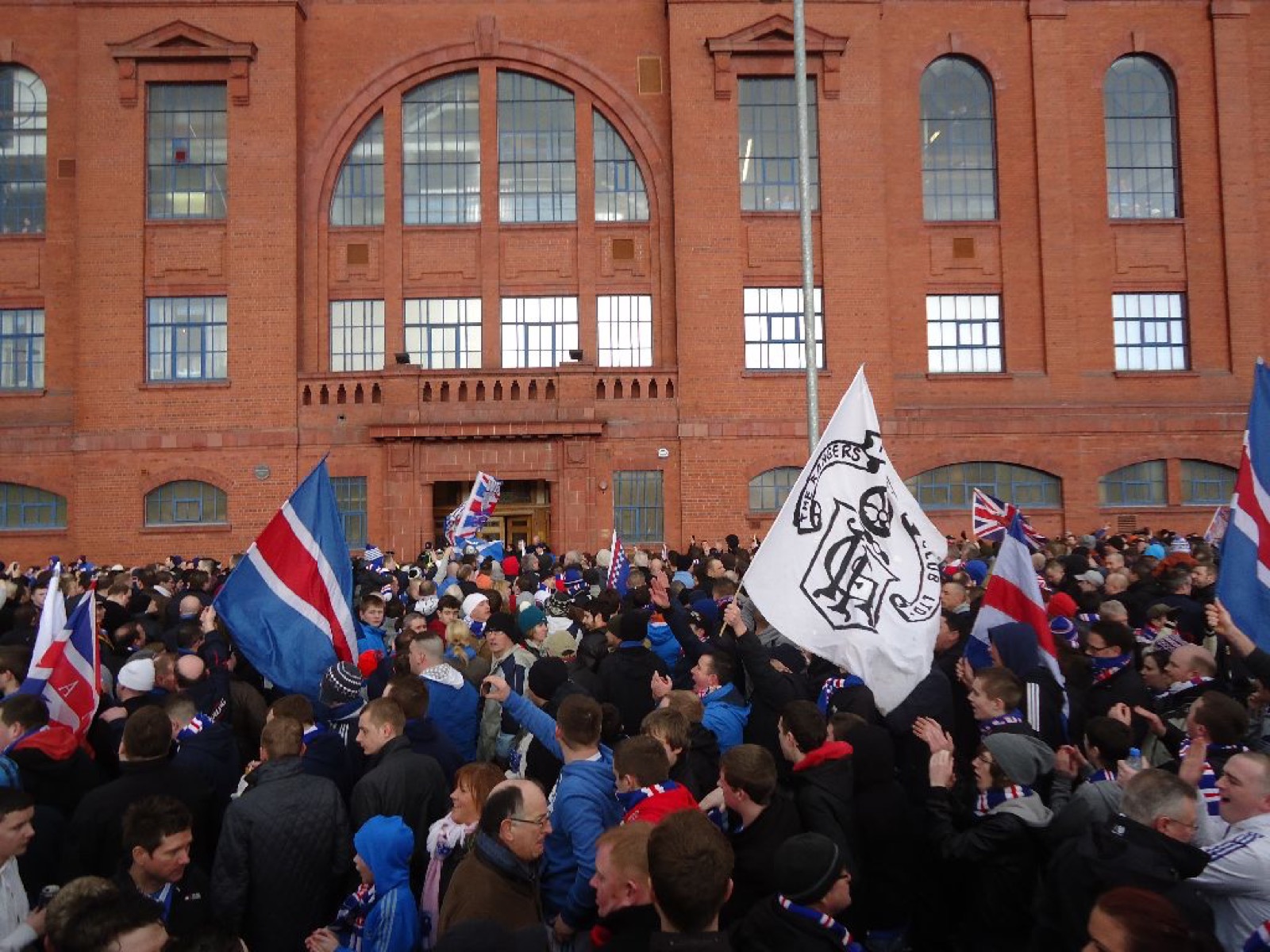 Ibrox Stadium, home of Rangers, in Govan, Glasgow