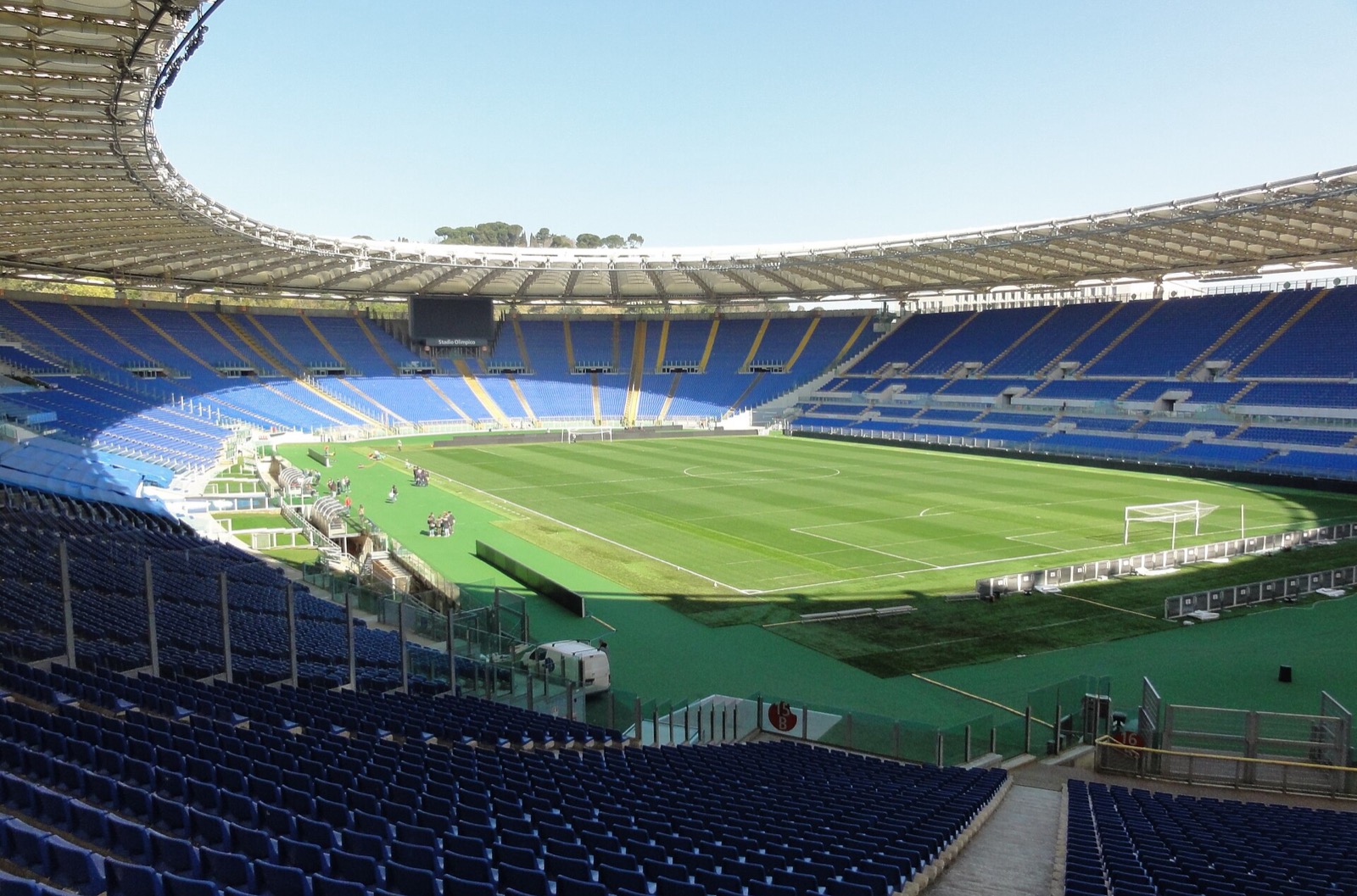 The Stadio Olimpico in Rome, home of AS Roma and SS Lazio